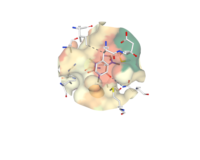 caffeine bound in receptor